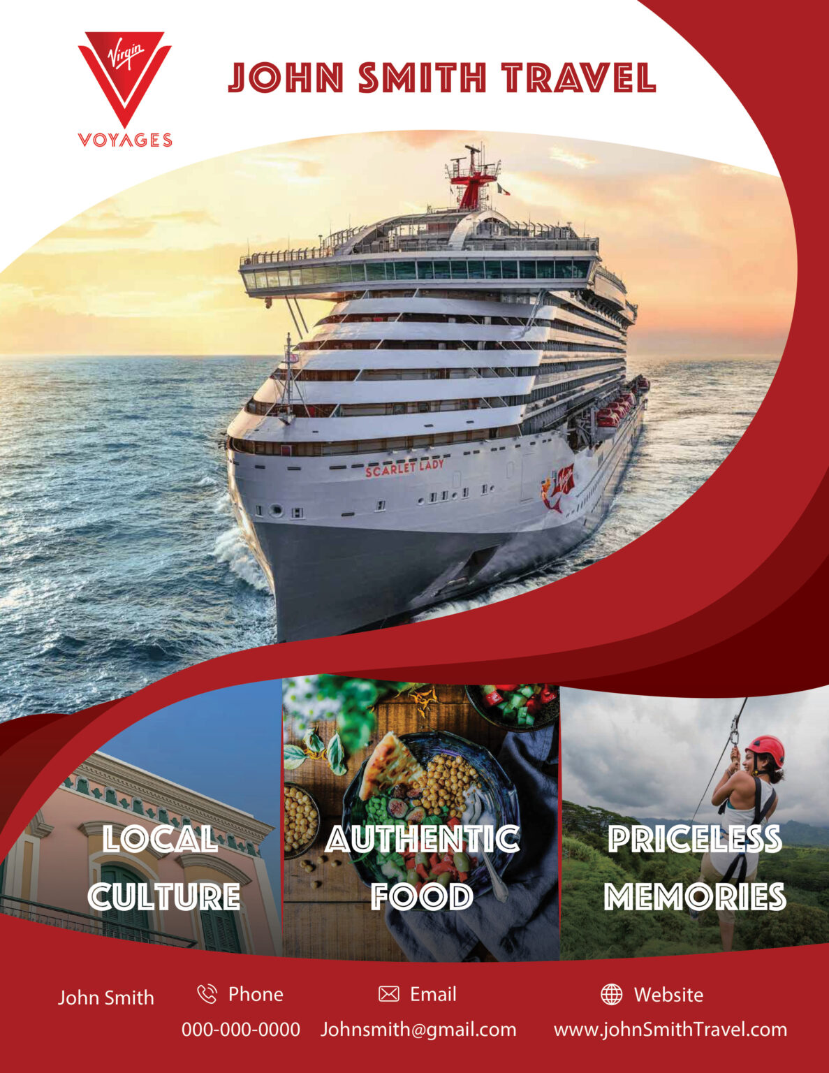 Virgin Voyages Flyer (Priceless Memories) Archer Evolution Travel