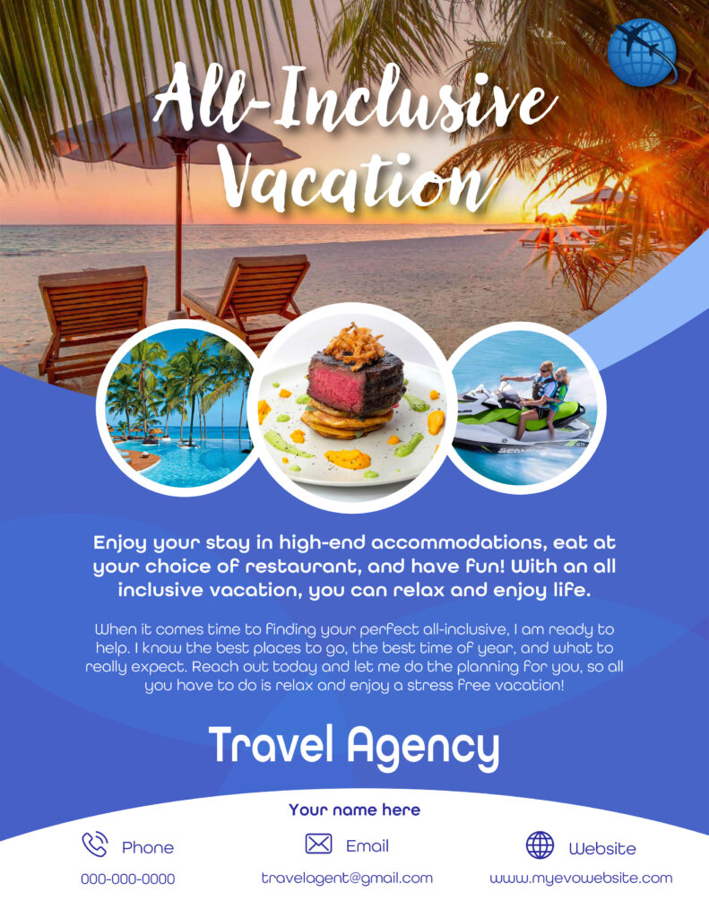 All Inclusive Flyer (Vacations) Archer Evolution Travel Shop