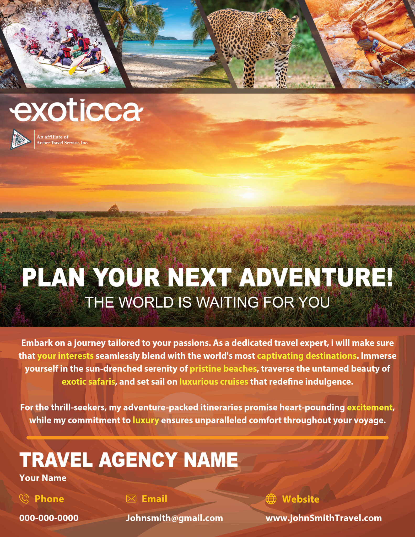 Exoticca Flyer (Adventure) Archer Evolution Travel Shop